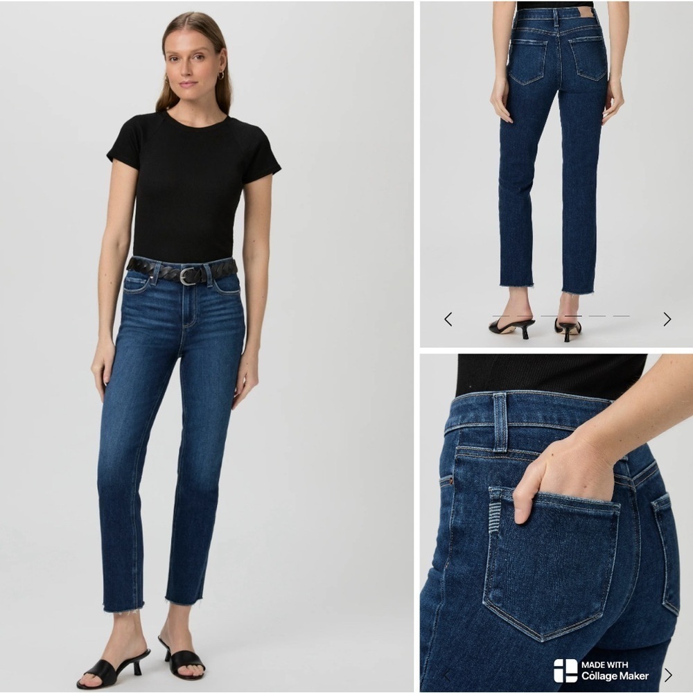 Paige Denim Cindy Straight Leg Crop